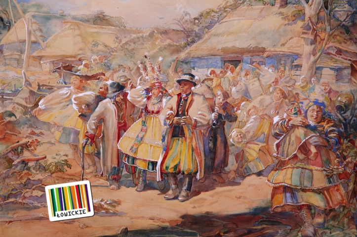 "Wesele łowickie" - Zdzisław Pągowski